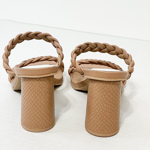 Dolce Vita NWB Sz 7.5  Cafe Stella Nairi Braided Strappy Sandals - Picture 4 of 8
